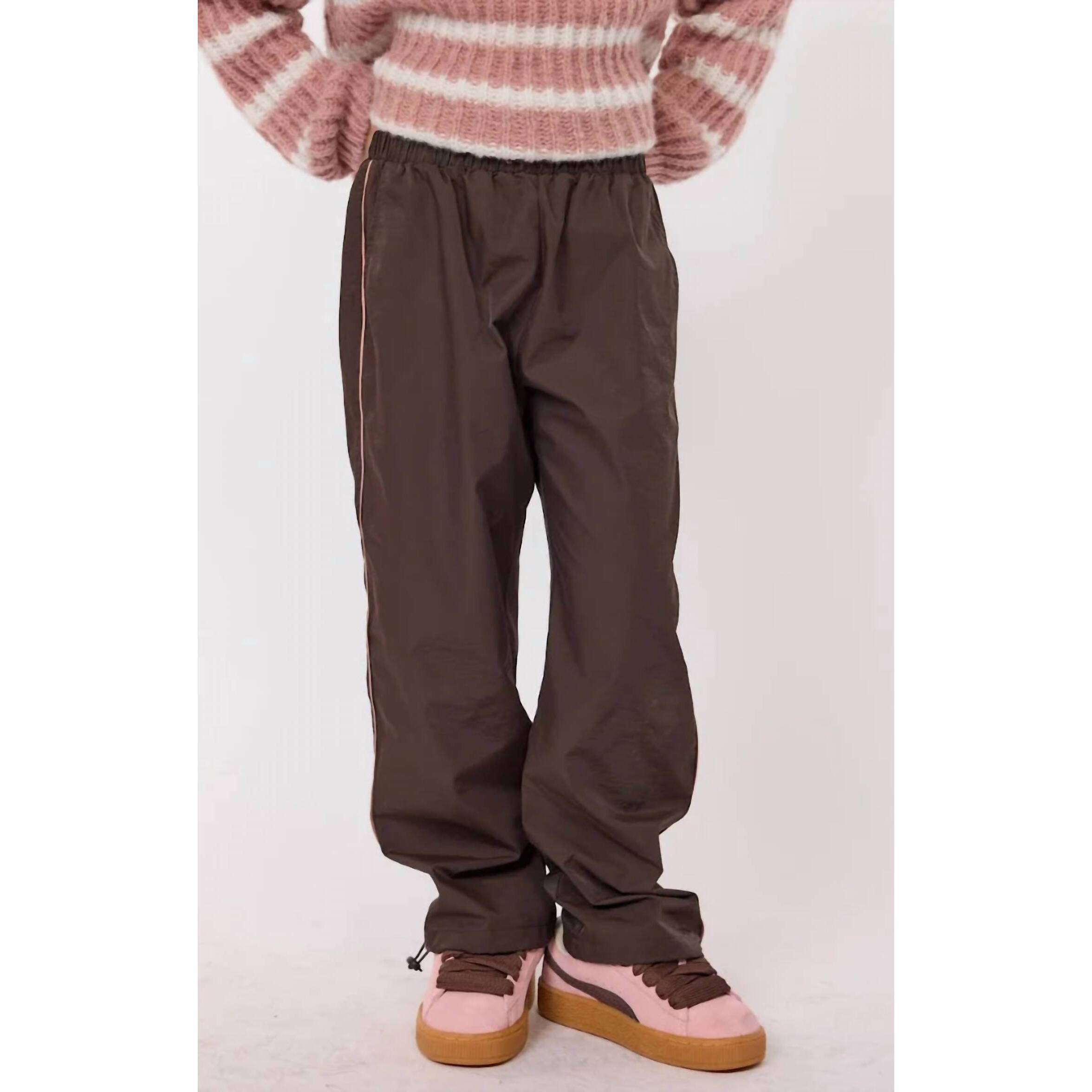 New Sadie & Sage Ashton Piping Pants In Coffee